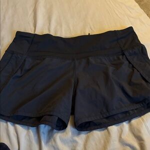 lululemon athletica Black Athletic Shorts with Side Pockets